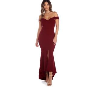 Party dress color: plum